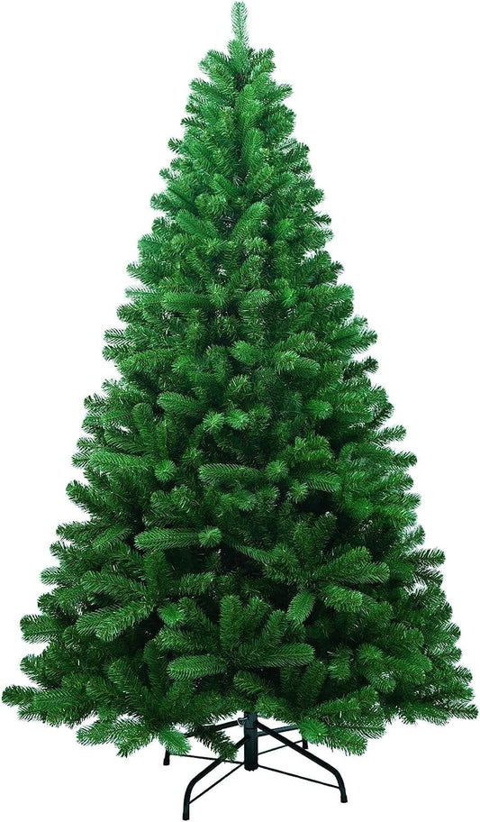 6Ft Artificial Christmas Tree with 1150 Branch Tips and Foldable Metal Stand, Premium PVC Fir Artificial Holiday Christmas Tree, Ideal for Home, Office, and Xmas Party Decoration